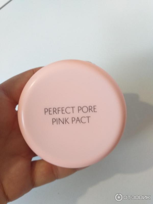 Пудра The Saem perfect pore pink pact фото