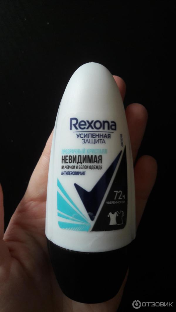 Антиперспирант шариковый Rexona motion sense невидимая на черном и белом