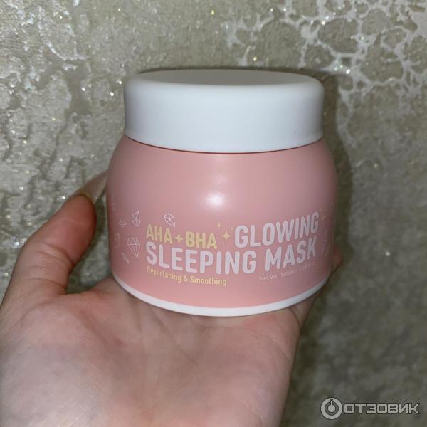 Отзыв о Маска для лица Look At Me Glowing Sleeping Mask AHA + BHA | Не ...