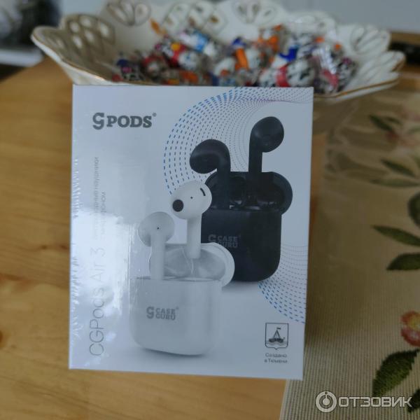 Беспроводные Bluetooth-наушники CaseGuru CGPods Air 3 с микрофоном White фото