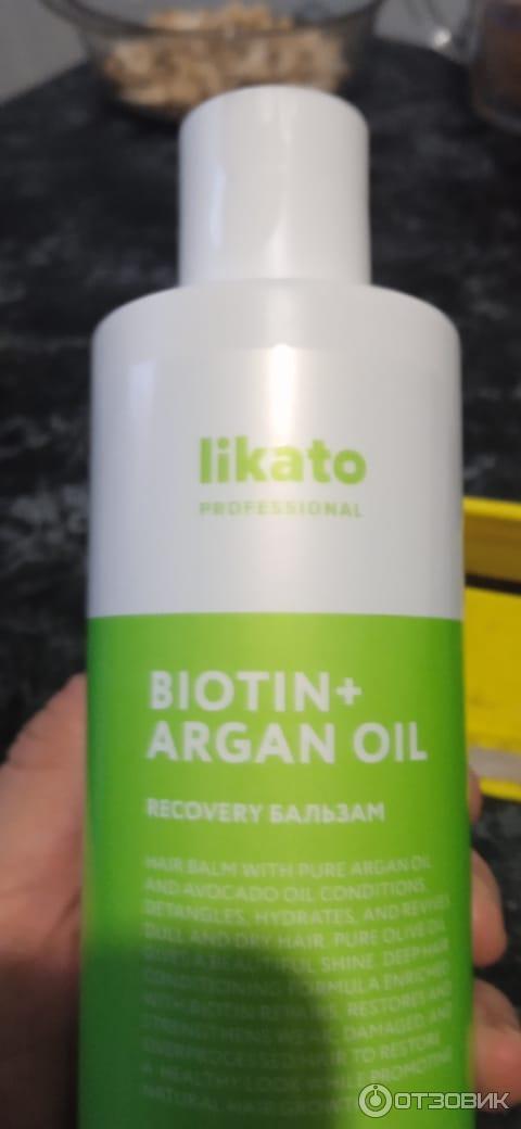 Бальзам для волос восстанавливающий Likato Biotinargan oil фото