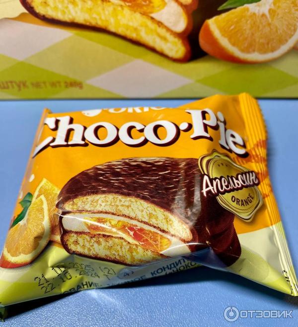 Пирожное Orion Choco Pie Апельсин фото