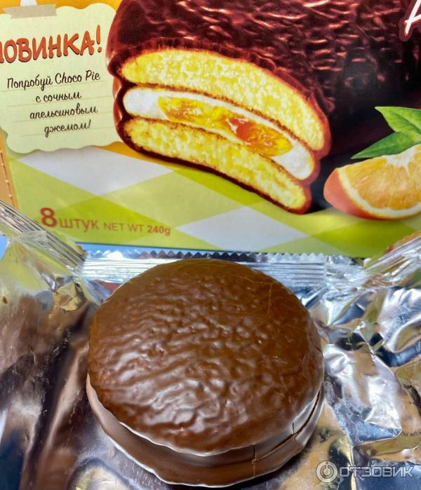 Пирожное Orion Choco Pie Апельсин фото