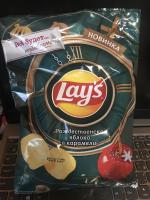 Чипсы Lay's "Рождественское яблоко в карамели" фото