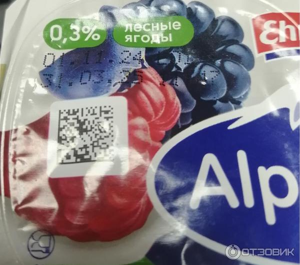 Отзыв о Йогурт Alpenland Ehrmann Лесные ягоды | Вкусный йогурт для перекуса