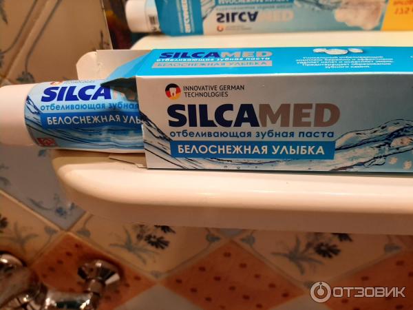 Зубная паста Silcamed Белоснежная улыбка фото