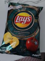 Чипсы Lay's "Рождественское яблоко в карамели" фото