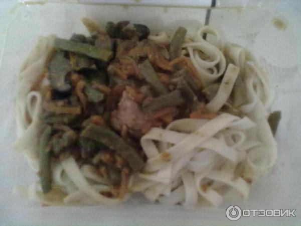 Отзыв о Лапша вок с курицей и соусом Кафе Пятерочка | Сидит Митрошка на ...