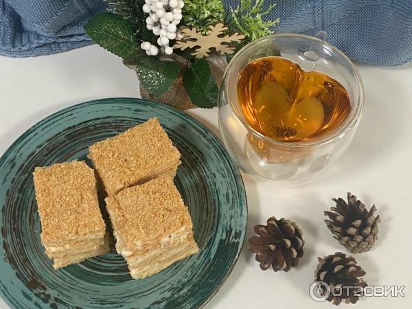 Отзыв о Торт Вкус детства "Наполеон" | Микс медовика и наполеона - это ...
