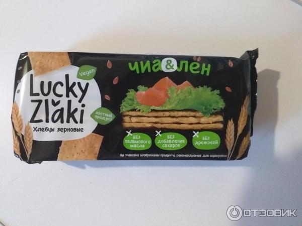 Хлебцы зерновые Lucky Zlaki Чиа и лен фото