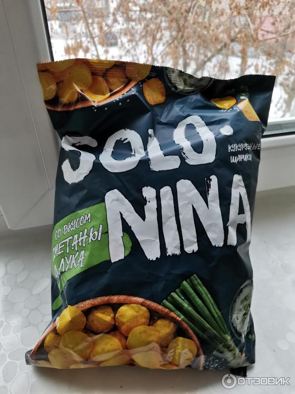 Отзыв о Кукурузные шарики Solo Nina "Сметана лук" | Условный рефлекс ...