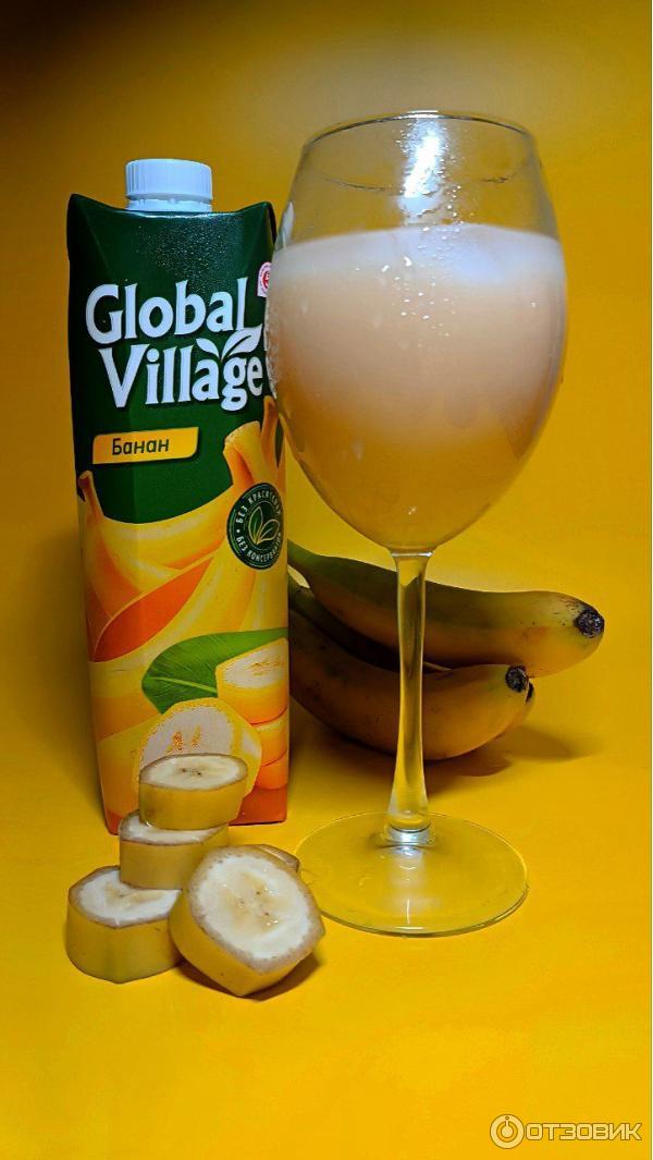 Отзыв о Сок Global Village Банан | Сок на любителя,но попробовать можно)